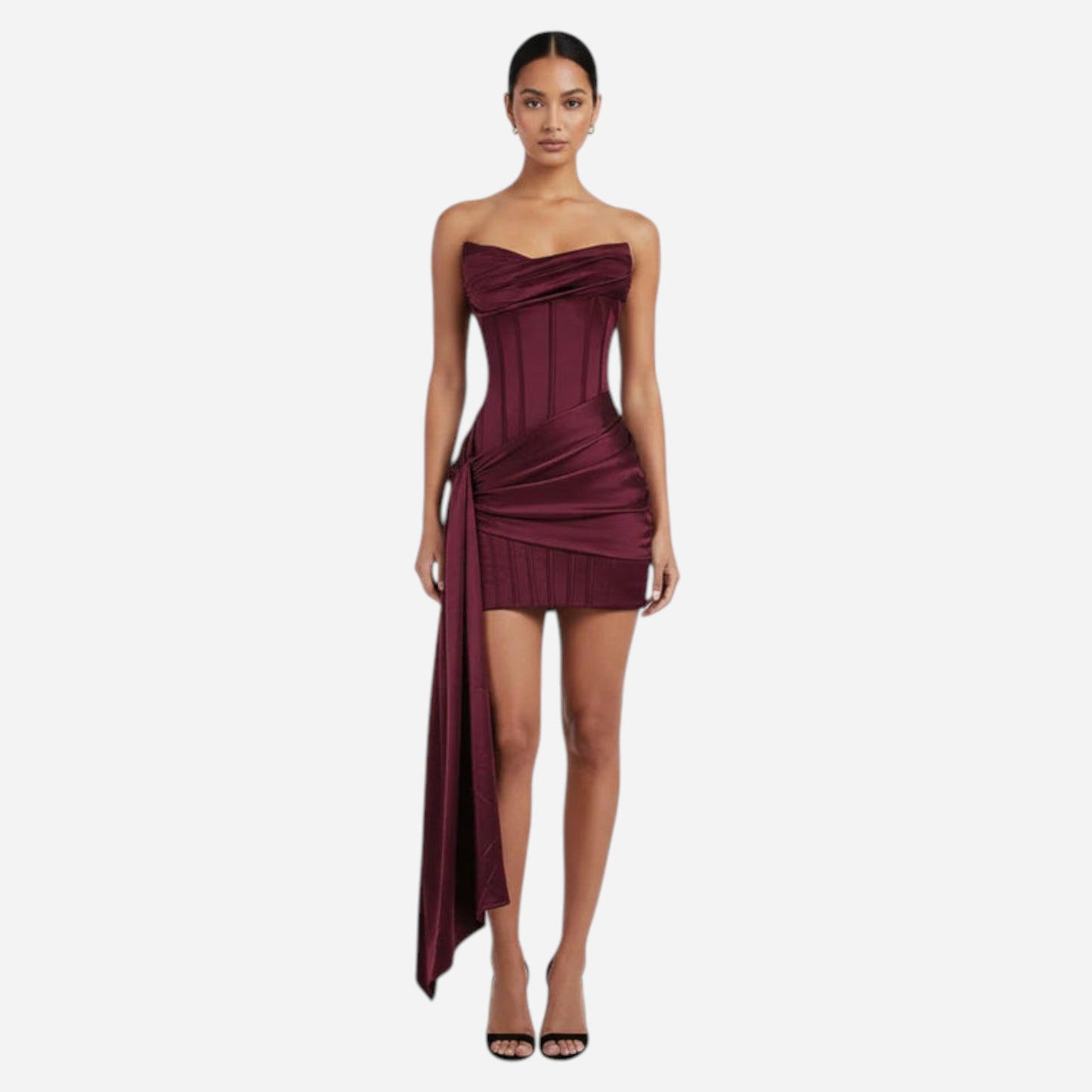 Robe Courte Élégante pour Femmes - Design Structuré Chic