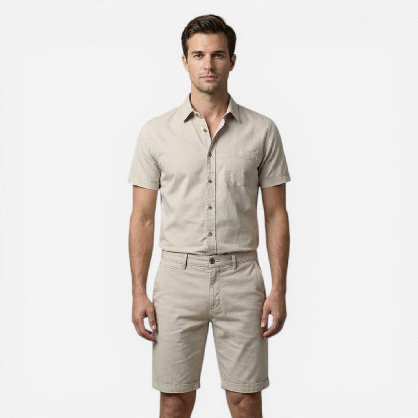 Shorts en coton pour hommes avec poches pratiques - Confort et style