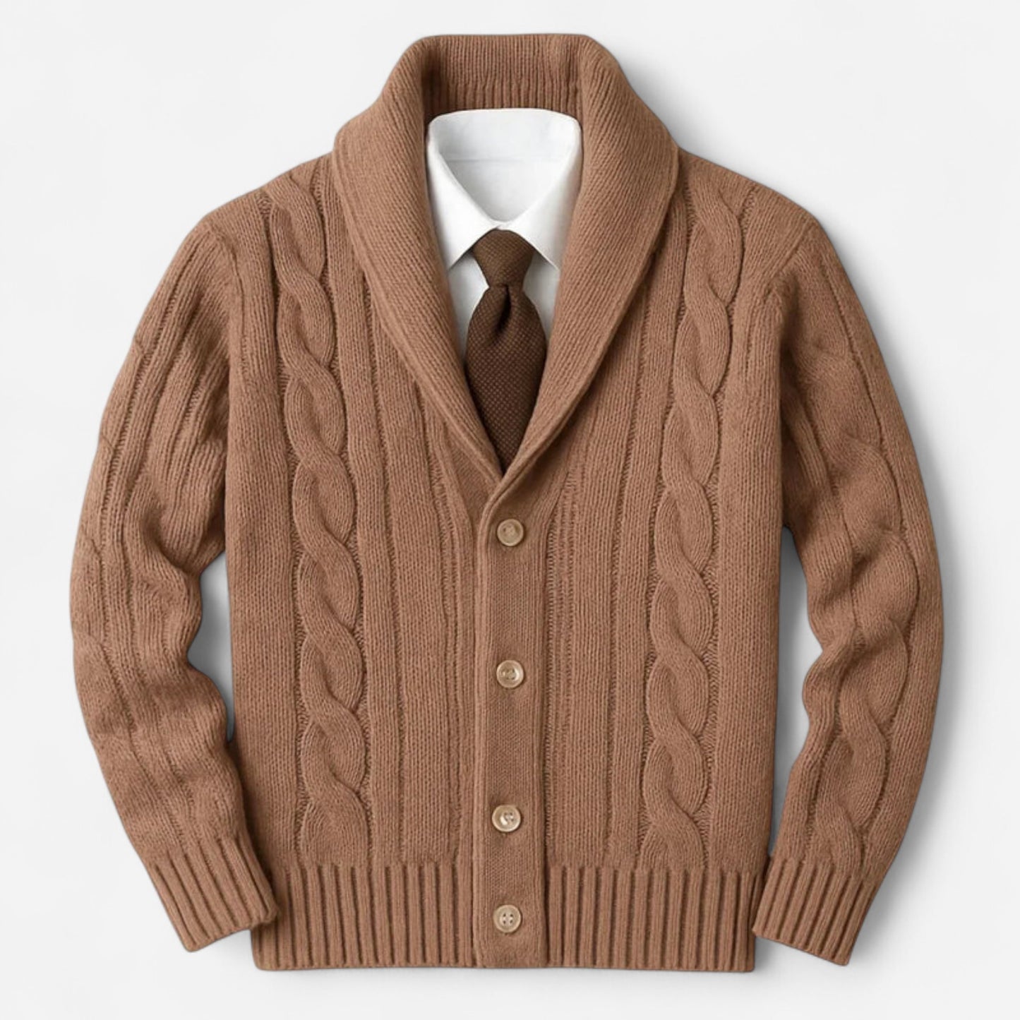 Cardigan en Tricot pour Hommes - Élégance Confortable et Chic