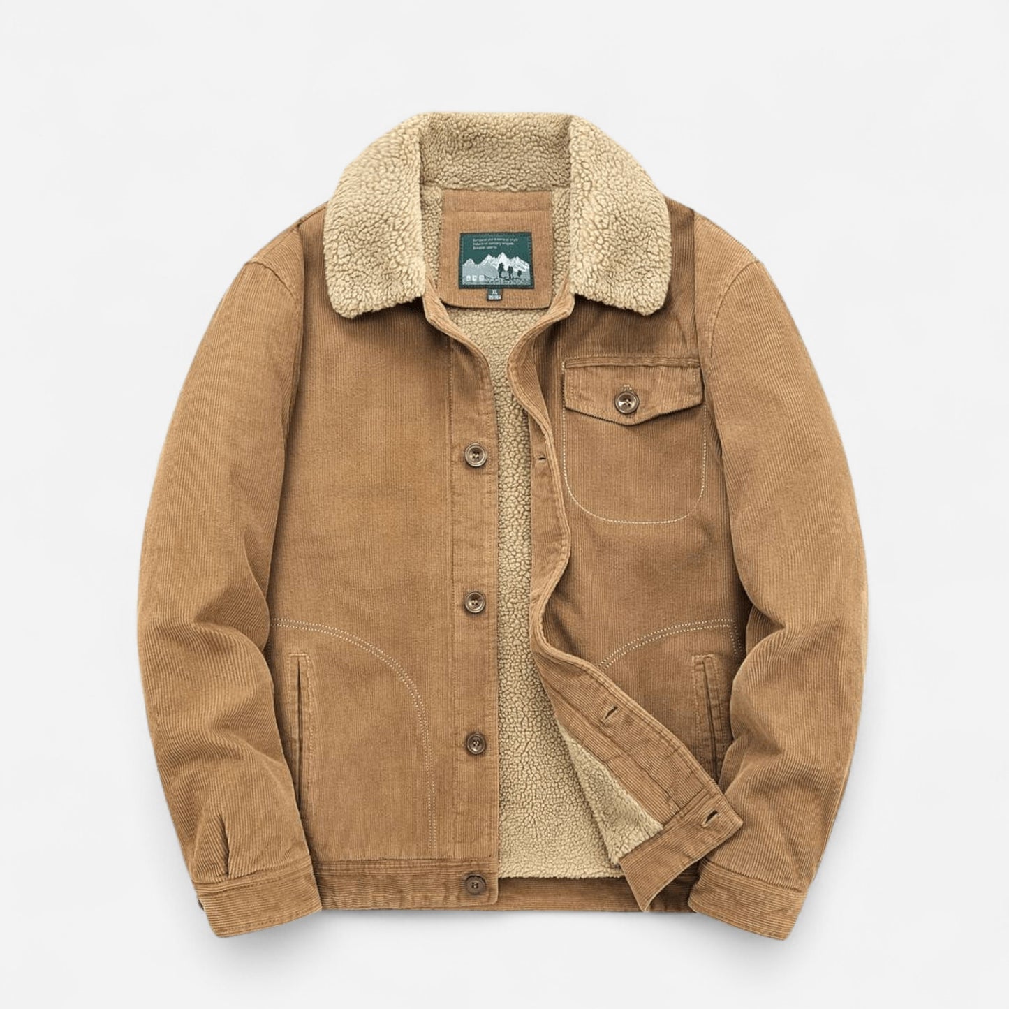 Veste en velours côtelé pour homme - Douillette et durable, style classique
