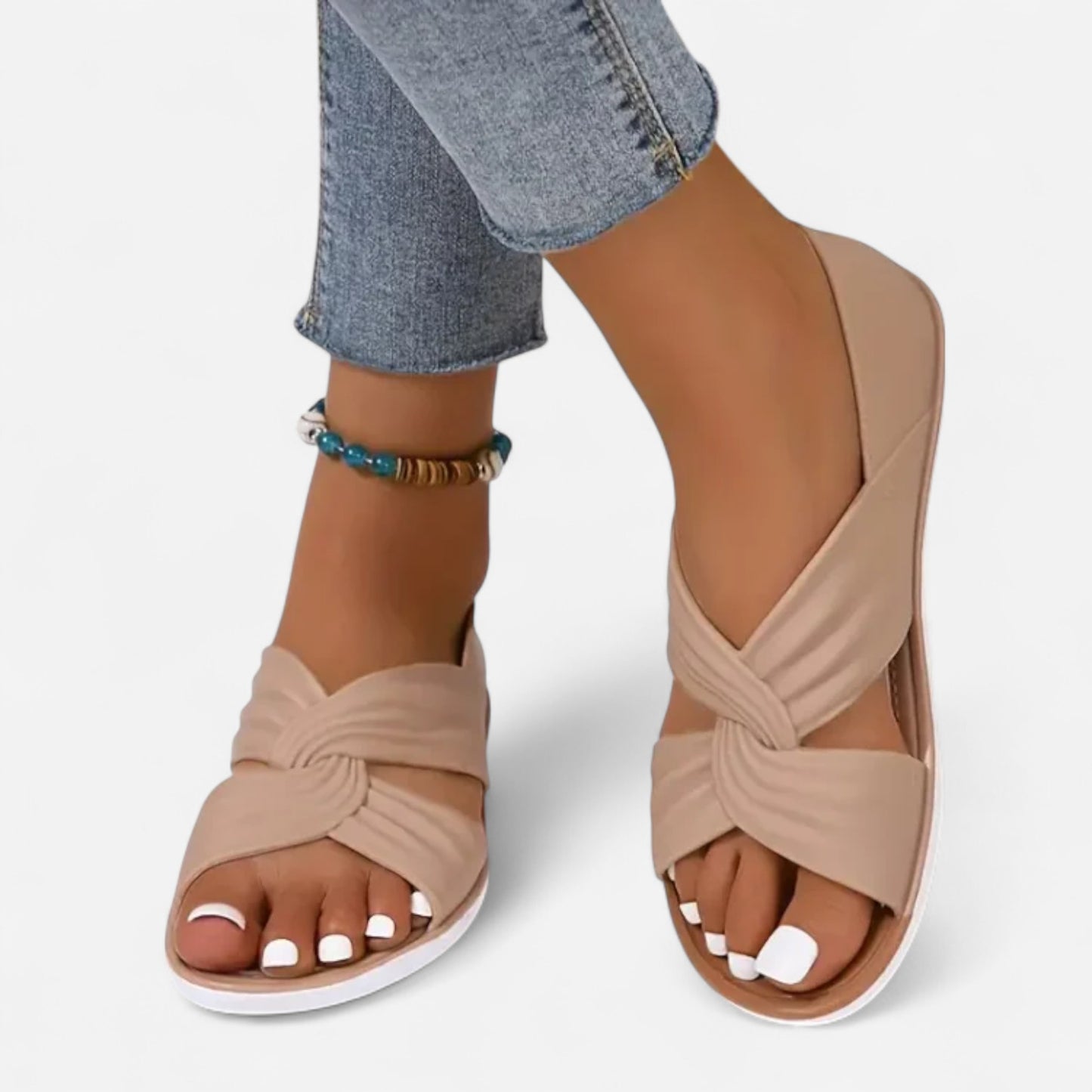 Florinda - Sandales Confortables à Nœud Papillon pour Femmes