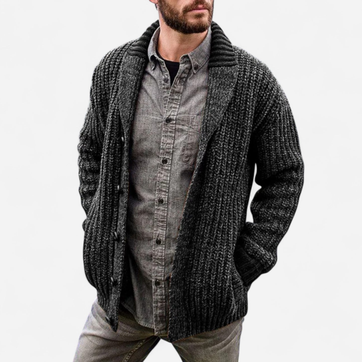 Max - Cardigan Confortable pour Hommes - Élégance et Chaleur