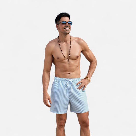 Jeremy - Short de Plage Rayé pour Homme | Élégance et Confort