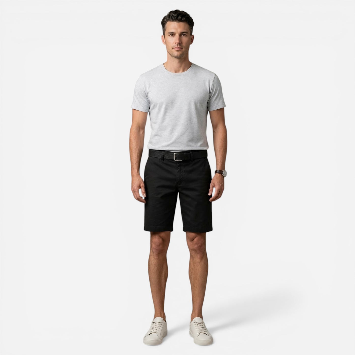 Shorts en coton pour homme - Chino décontractés d'été avec poches