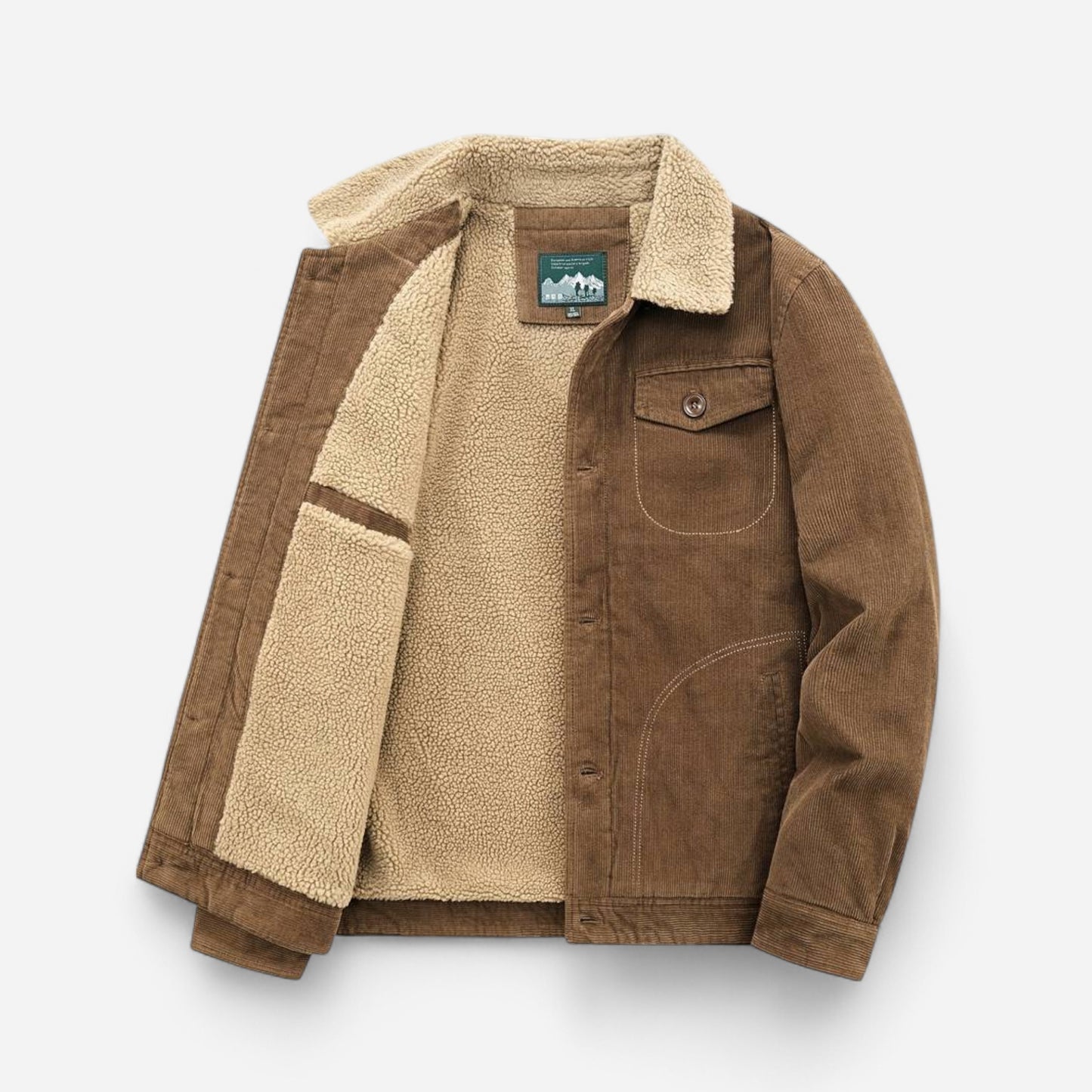 Veste en velours côtelé pour homme - Douillette et durable, style classique
