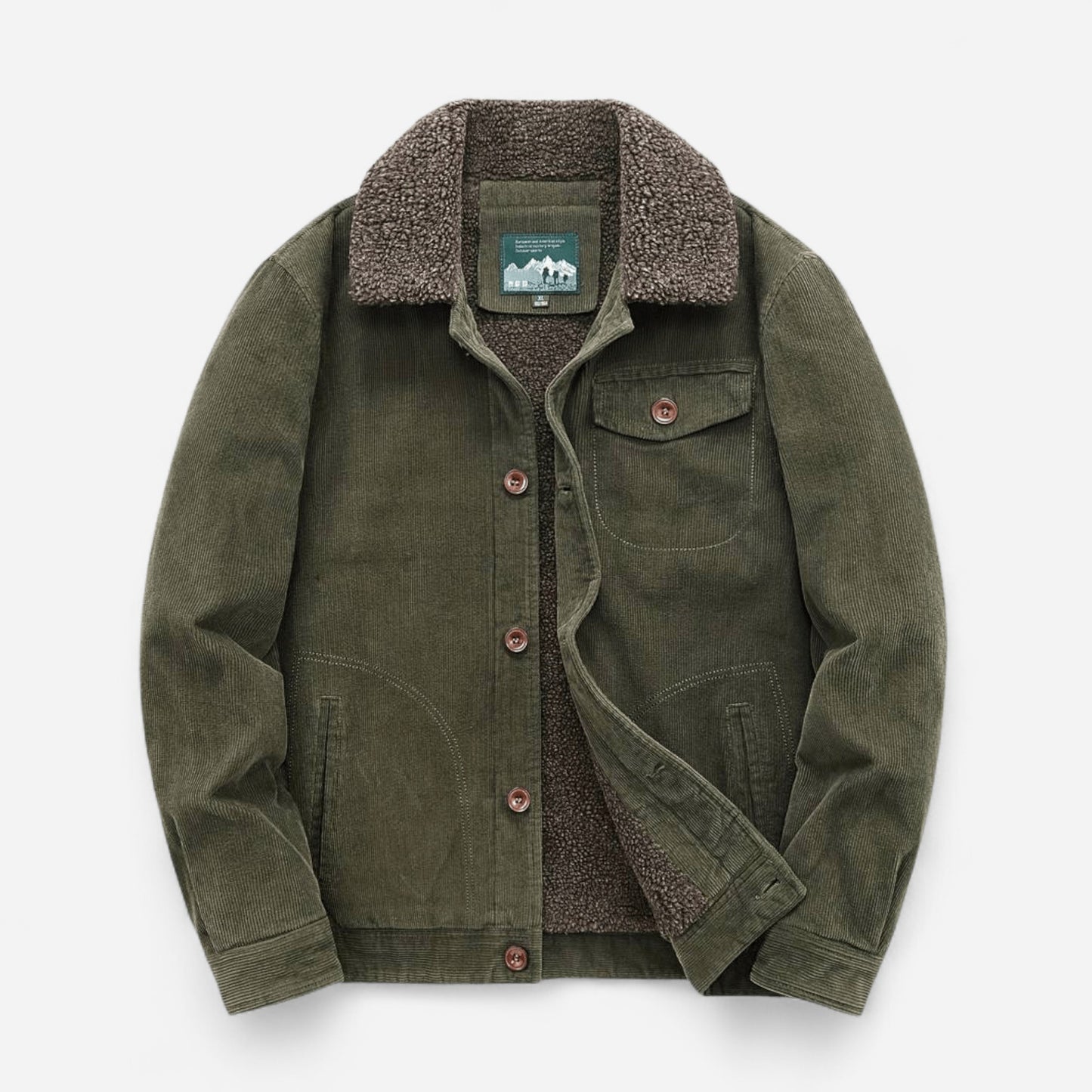 Veste en velours côtelé pour homme - Douillette et durable, style classique