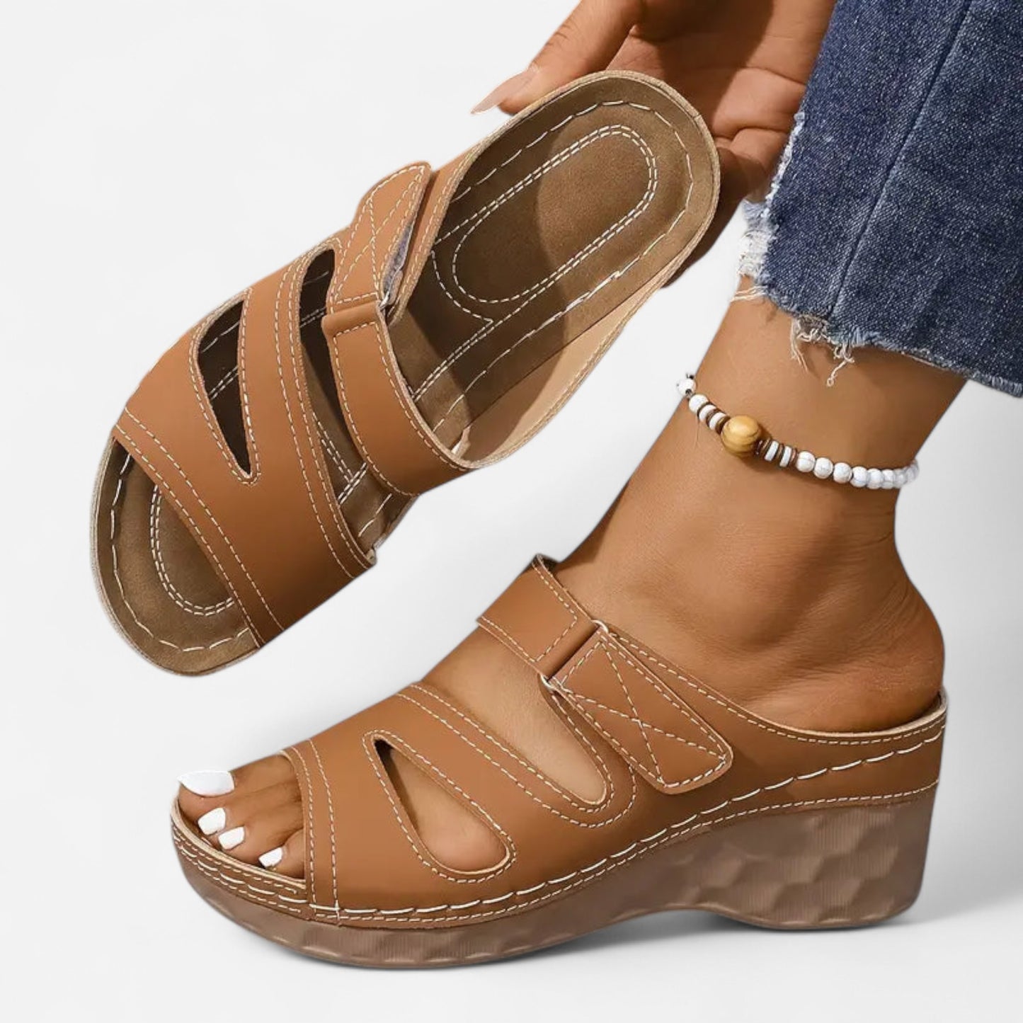 Serilda - Sandale Élégante à Talon avec Bride Ajustable et Confort Optimal