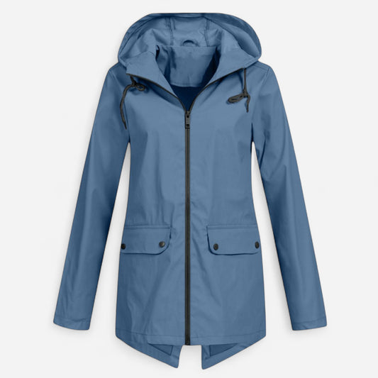 Veste de Pluie Femme Imperméable - Légère et Ajustable, Indispensable pour l'Extérieur