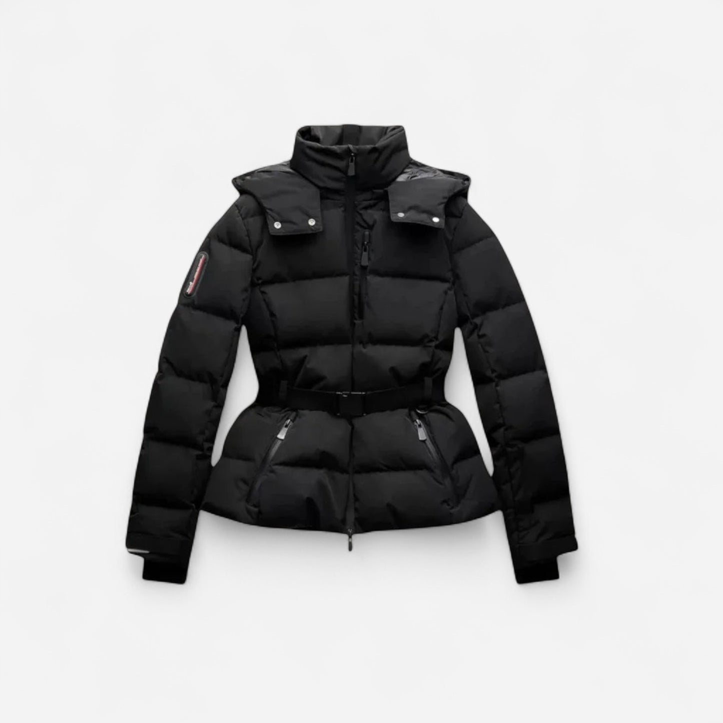 Veste Puffer Femme Résistante à l'Eau avec Ceinture - Élégance et Confort