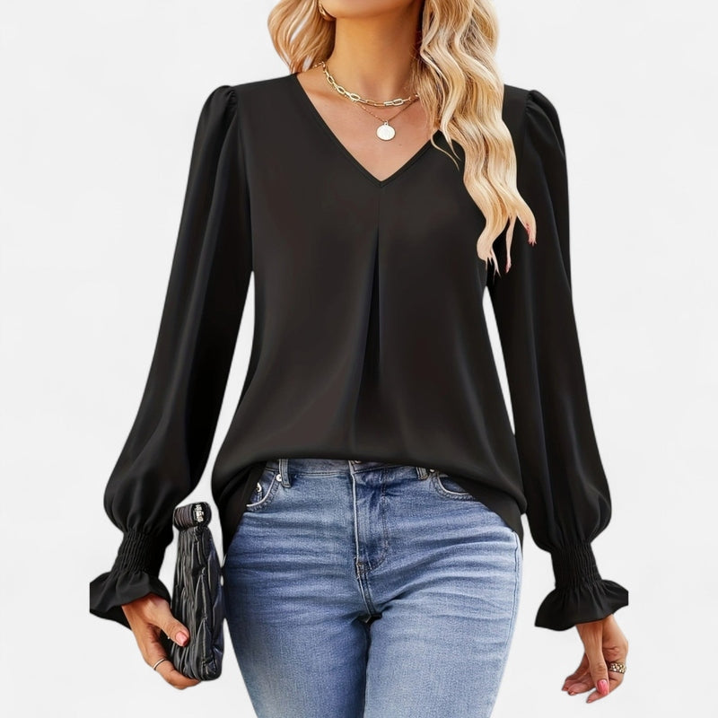 Québec Élégance Blouse&Shirts Miranda - Chemisier d'automne élégant et confortable