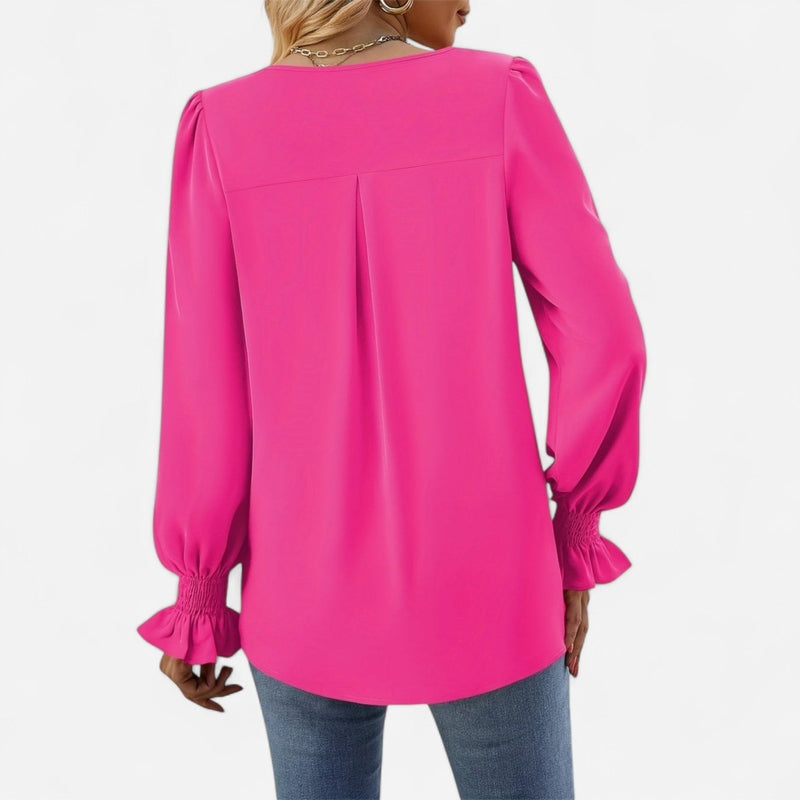 Québec Élégance Blouse&Shirts Miranda - Chemisier d'automne élégant et confortable