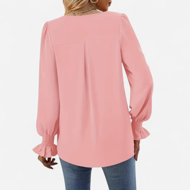 Québec Élégance Blouse&Shirts Miranda - Chemisier d'automne élégant et confortable