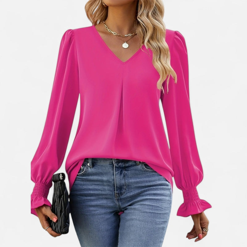 Québec Élégance Blouse&Shirts Miranda - Chemisier d'automne élégant et confortable