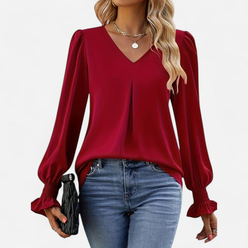 Québec Élégance Blouse&Shirts Miranda - Chemisier d'automne élégant et confortable