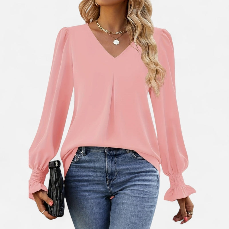 Québec Élégance Blouse&Shirts Miranda - Chemisier d'automne élégant et confortable