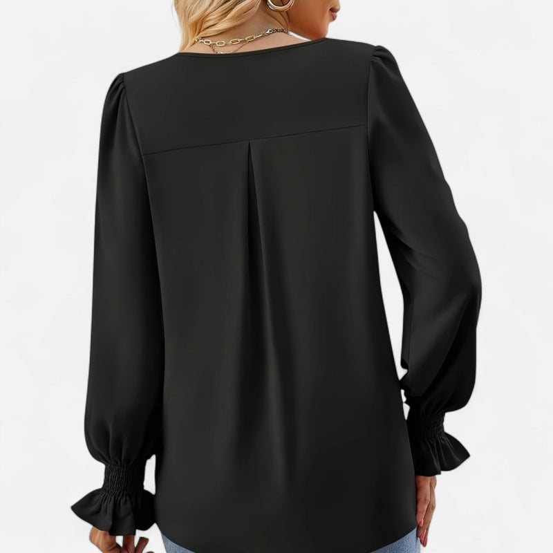 Québec Élégance Blouse&Shirts Miranda - Chemisier d'automne élégant et confortable