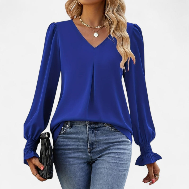 Québec Élégance Blouse&Shirts Miranda - Chemisier d'automne élégant et confortable
