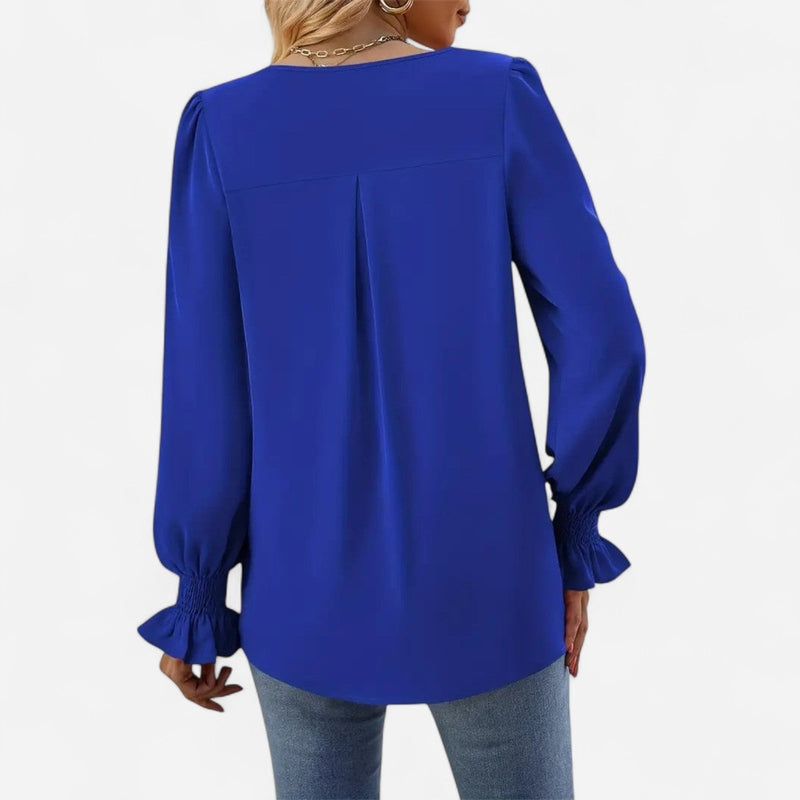 Québec Élégance Blouse&Shirts Miranda - Chemisier d'automne élégant et confortable