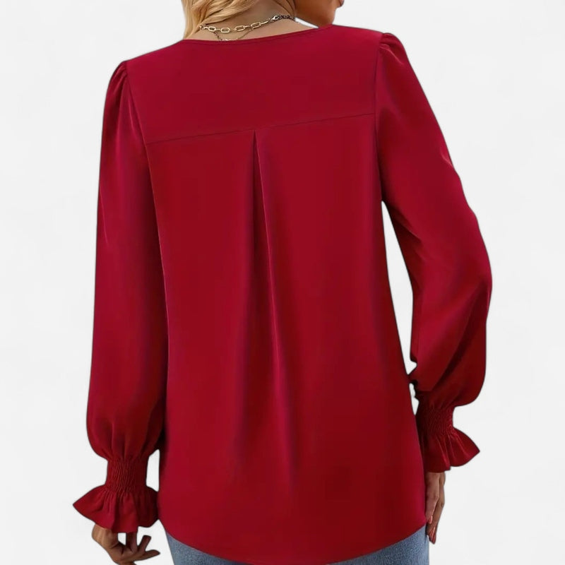 Québec Élégance Blouse&Shirts Miranda - Chemisier d'automne élégant et confortable