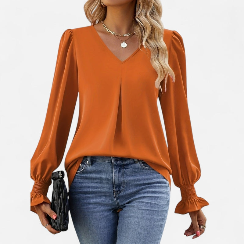 Québec Élégance Blouse&Shirts Miranda - Chemisier d'automne élégant et confortable