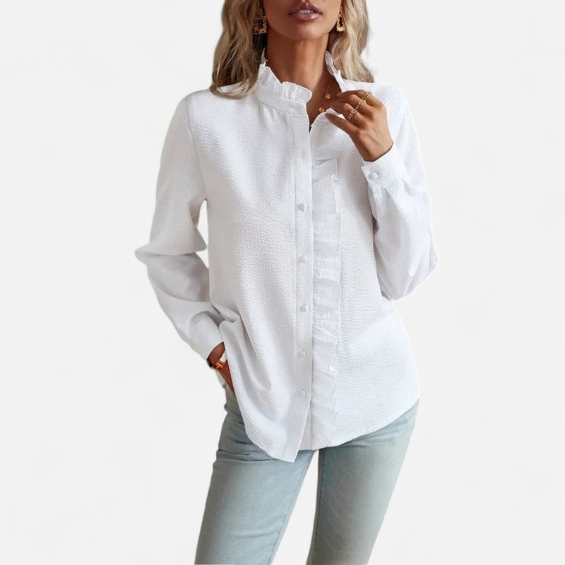 Québec Élégance Blouses & Shirts Viktoria™ - Chemisier Élégant pour un Printemps Chic et Confortable