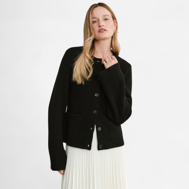 Québec Élégance Cardigan Camille - Cardigan Élégance en Maille pour un style raffiné