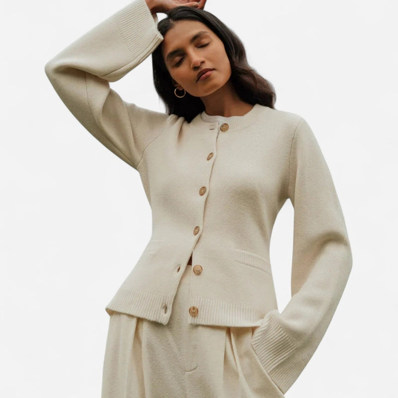 Québec Élégance Cardigan Camille - Cardigan Élégance en Maille pour un style raffiné