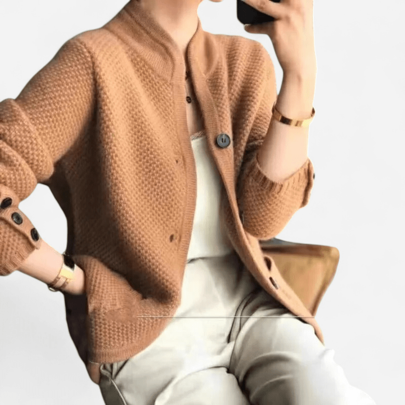 Québec Élégance Cardigan Collection Grace - Cardigan douillet sophistiqué pour un style élégant
