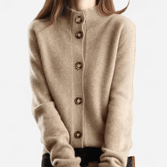 Québec Élégance Cardigan Collection Laure - Classique cardigan intemporel en cachemire doux