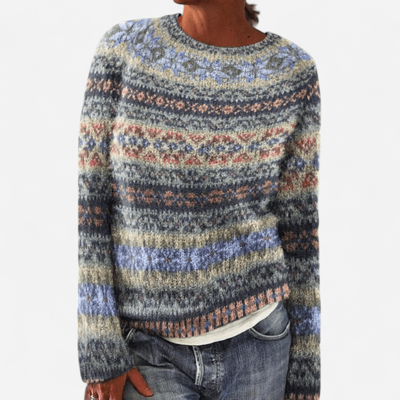 Québec Élégance Cardigan Collection Sandra - Pull en tricot rétro douillet pour un style chic