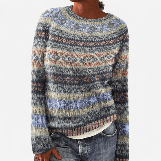 Québec Élégance Cardigan Collection Sandra - Pull en tricot rétro douillet pour un style chic