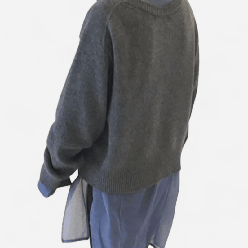 Québec Élégance Cardigan Collection Serena - Cardigan en cachemire avec boutons ludiques