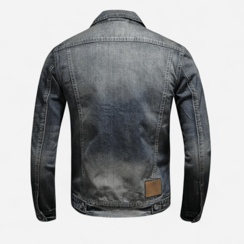 Québec Élégance Carl - Veste en denim rétro au style vintage et chic