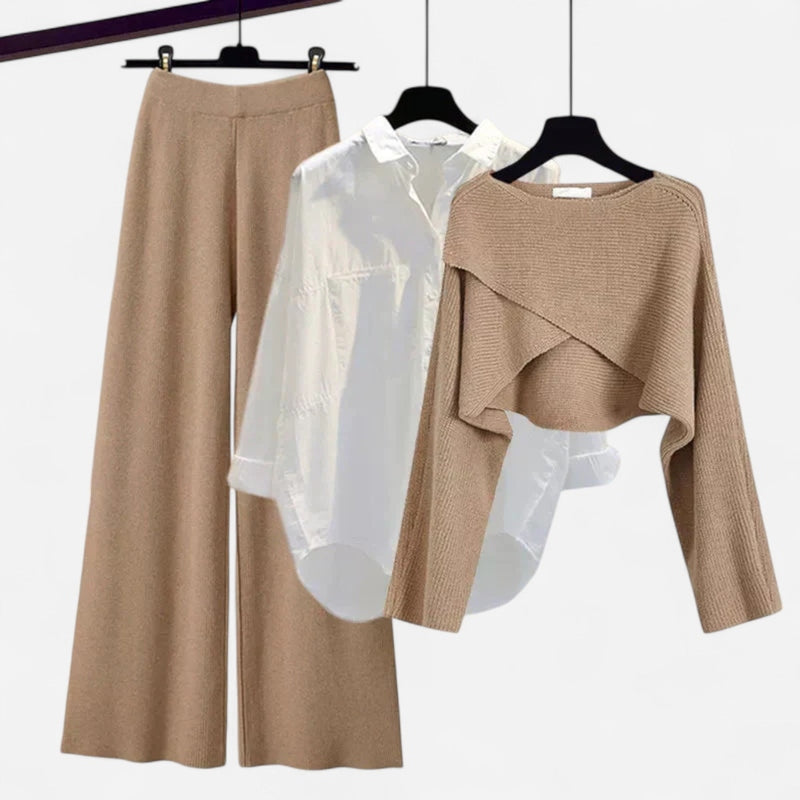 Québec Élégance Clothing set Trina - Ensemble confortable 3 pièces à manches longues chic