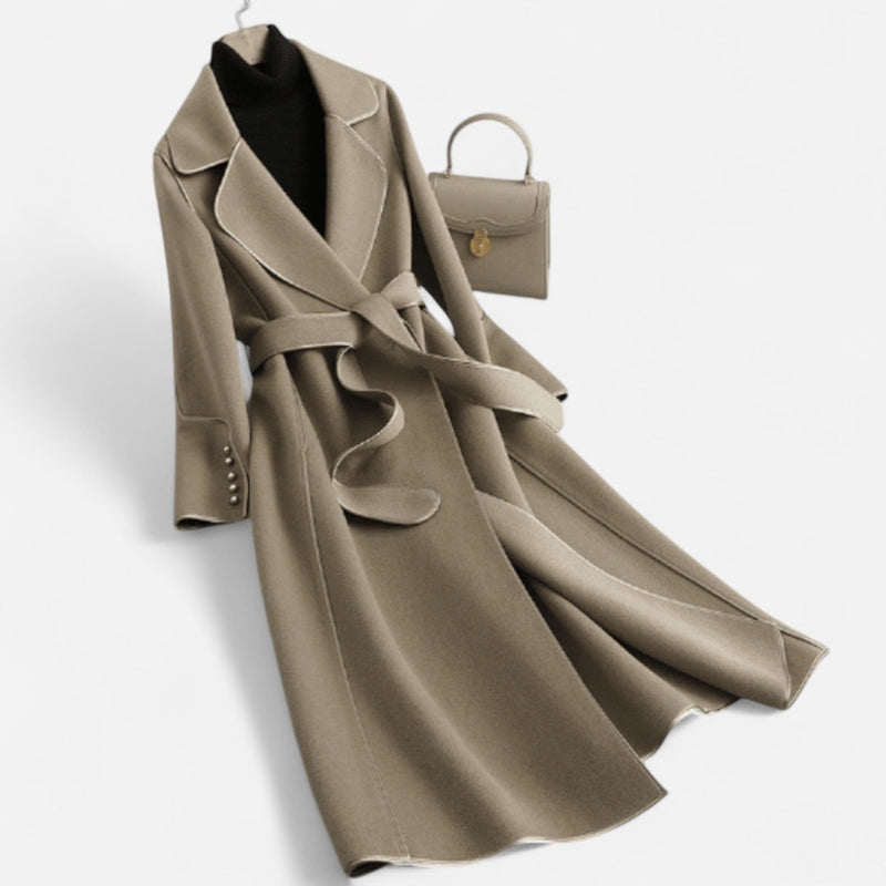 Québec Élégance Coats & Jackets Juliette - Manteau de laine enveloppant élégant et raffiné