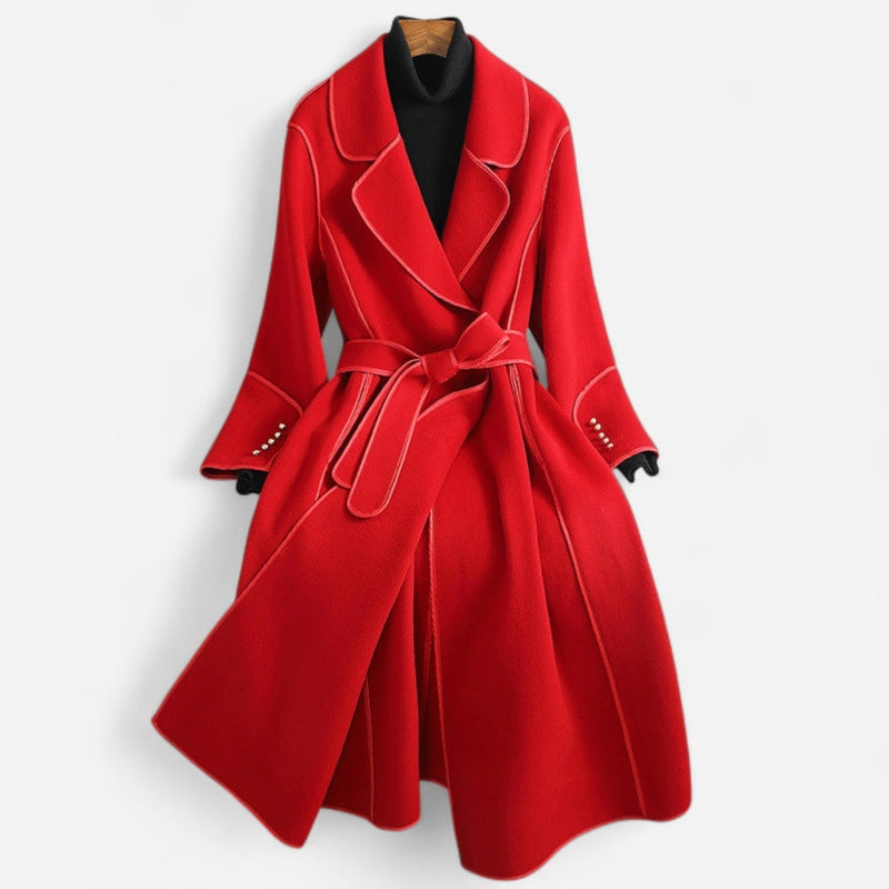 Québec Élégance Coats & Jackets Juliette - Manteau de laine enveloppant élégant et raffiné