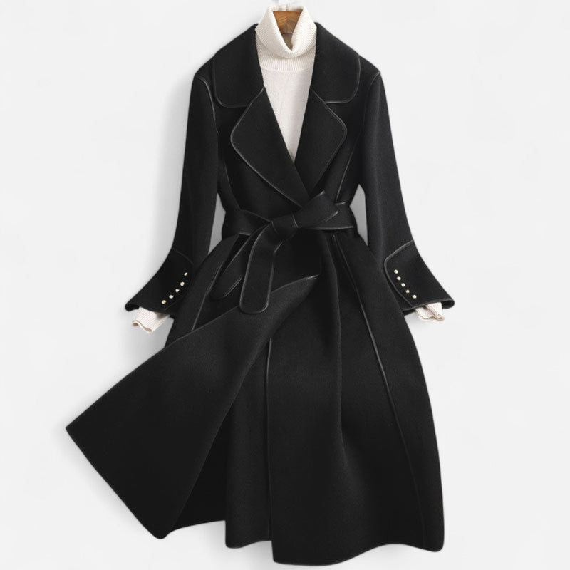Québec Élégance Coats & Jackets Juliette - Manteau de laine enveloppant élégant et raffiné