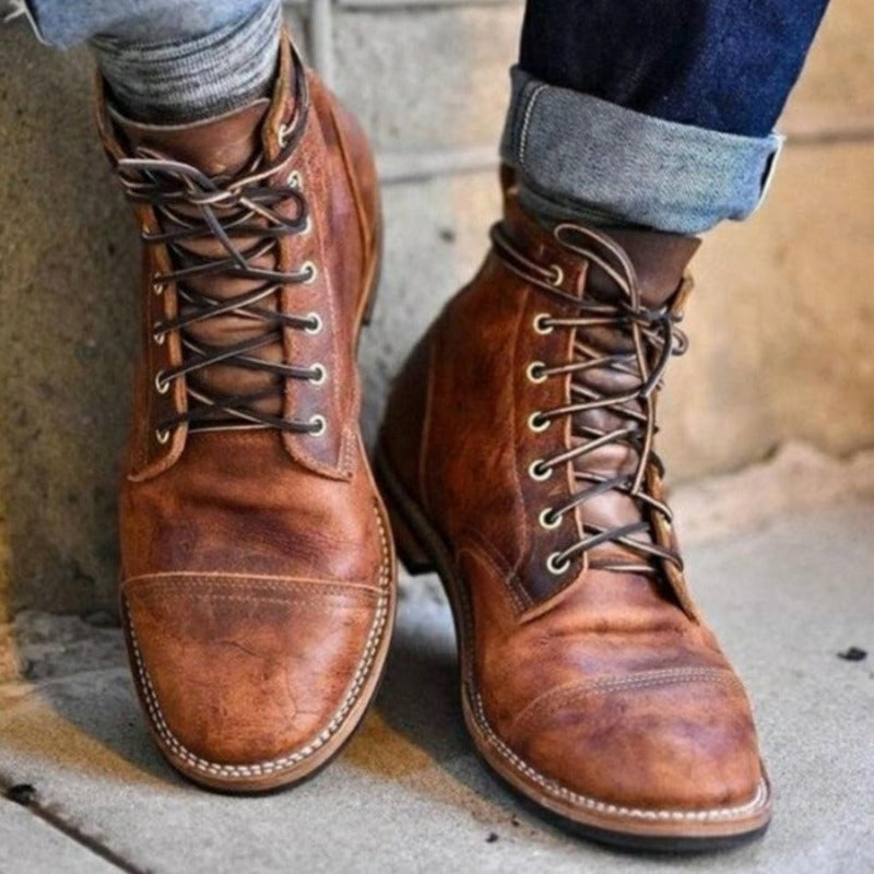 Québec Élégance Dennis - Bottes confortables en cuir au style intemporel