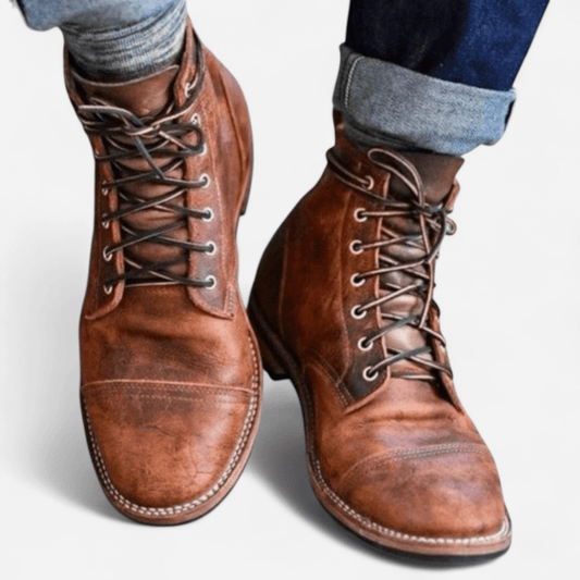 Québec Élégance Dennis - Bottes confortables en cuir au style intemporel