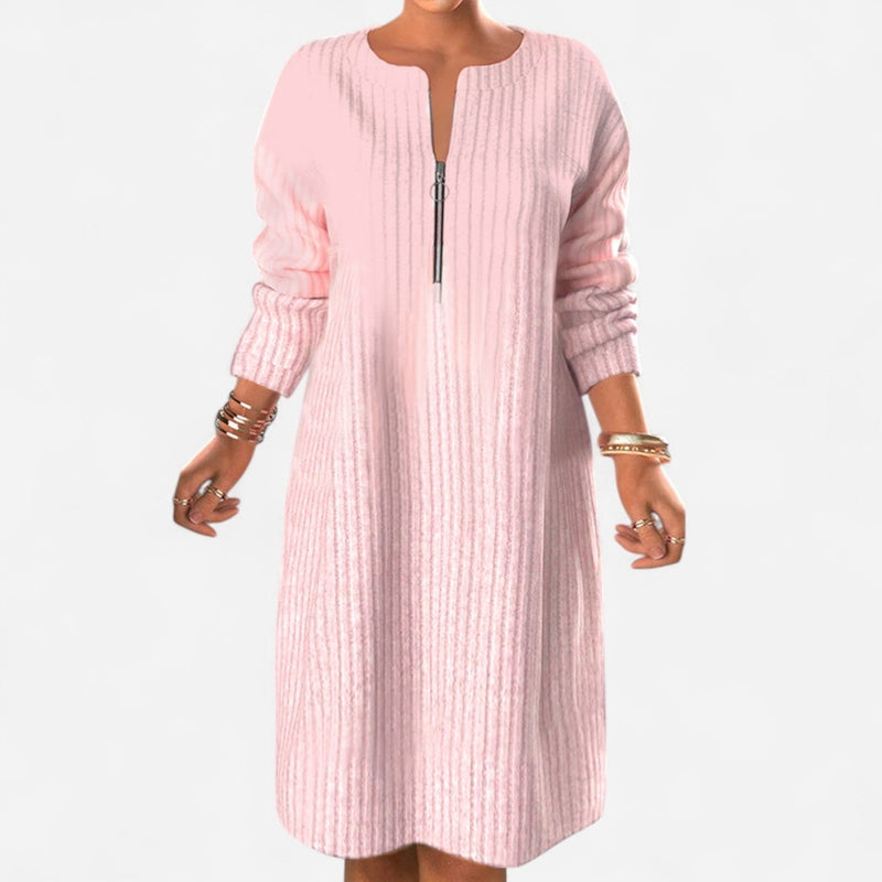 Québec Élégance Dress Elyza - Robe Élégante en Tissu Luxe pour Occasions Spéciales