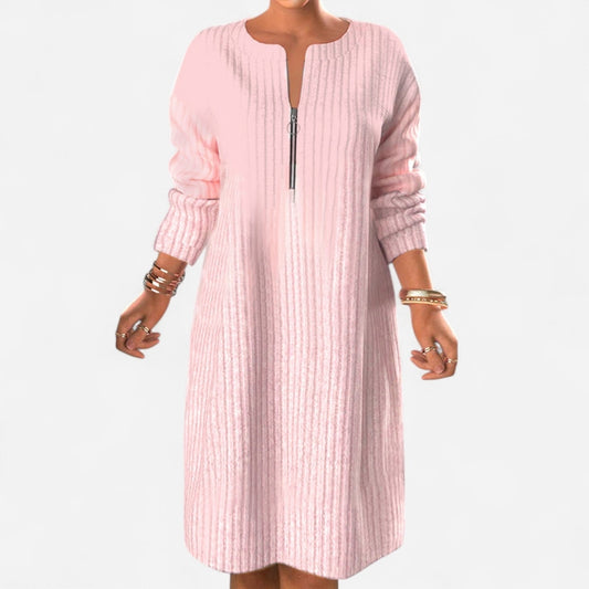 Québec Élégance Dress Elyza - Robe Élégante en Tissu Luxe pour Occasions Spéciales