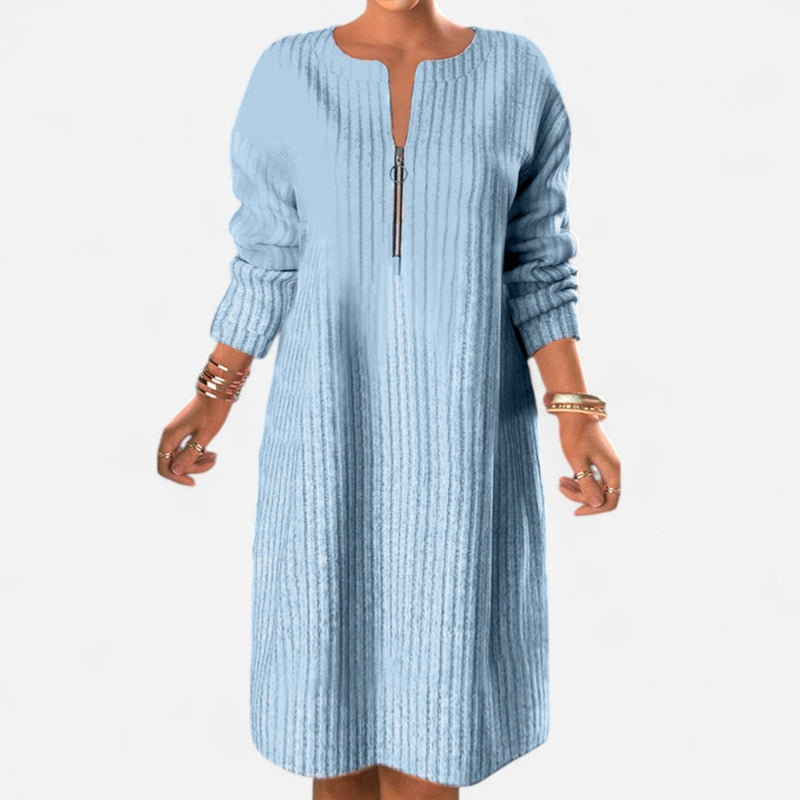 Québec Élégance Dress Elyza - Robe Élégante en Tissu Luxe pour Occasions Spéciales
