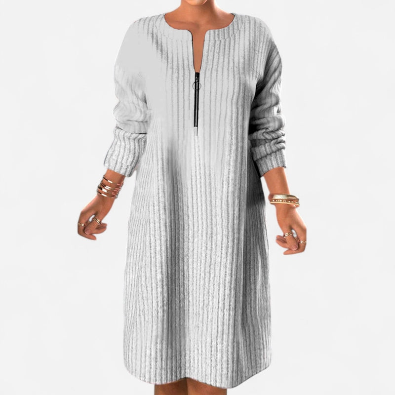 Québec Élégance Dress Elyza - Robe Élégante en Tissu Luxe pour Occasions Spéciales