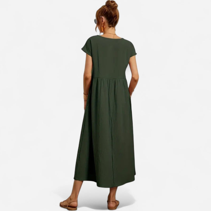 Québec Élégance Dress Liana | Robe Poche Flatteuse - Élégance et Confort au Quotidien