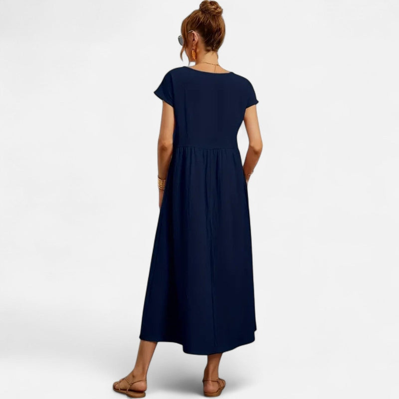 Québec Élégance Dress Liana | Robe Poche Flatteuse - Élégance et Confort au Quotidien