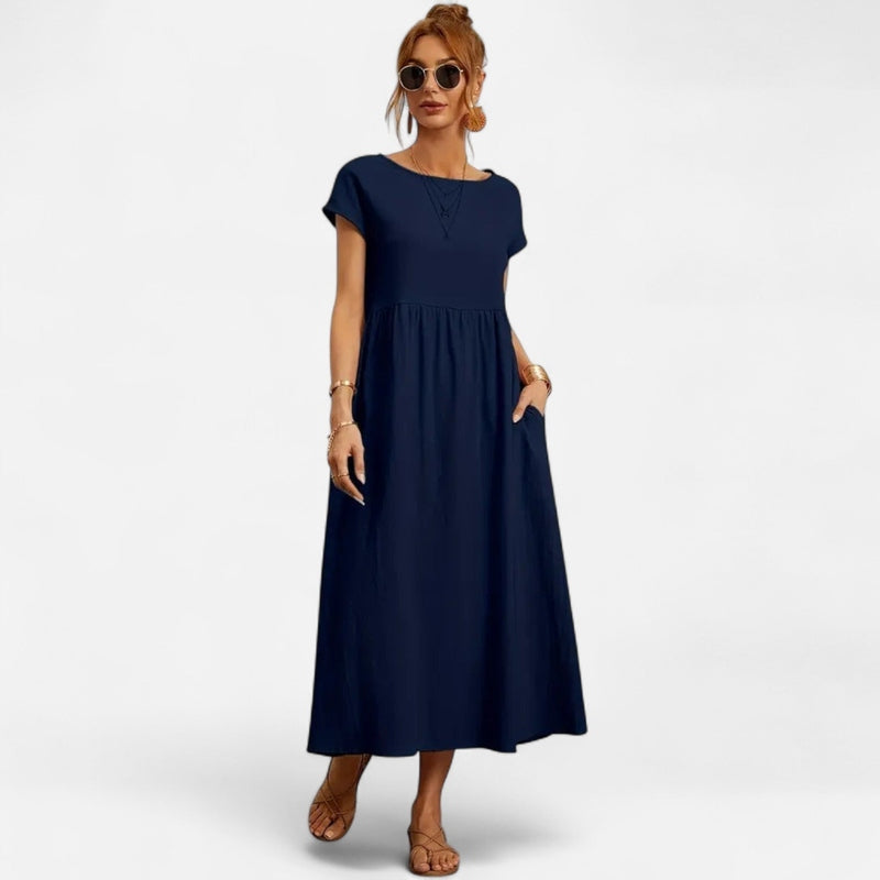 Québec Élégance Dress Liana | Robe Poche Flatteuse - Élégance et Confort au Quotidien