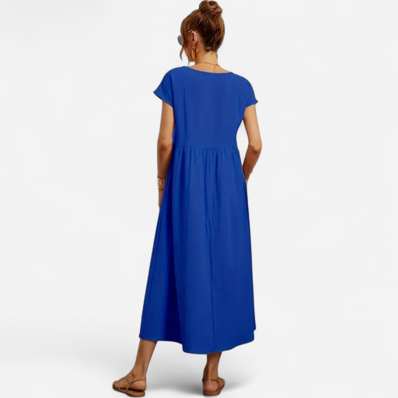 Québec Élégance Dress Liana | Robe Poche Flatteuse - Élégance et Confort au Quotidien