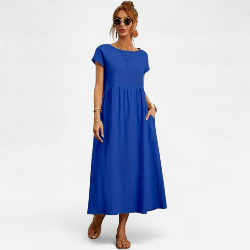 Québec Élégance Dress Liana | Robe Poche Flatteuse - Élégance et Confort au Quotidien