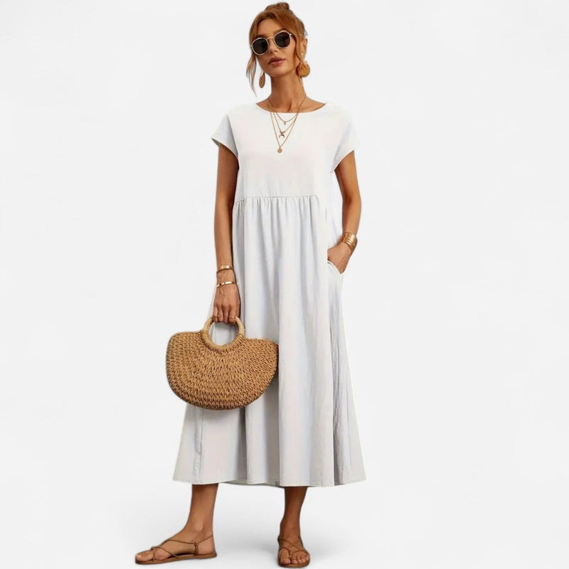 Québec Élégance Dress Liana | Robe Poche Flatteuse - Élégance et Confort au Quotidien
