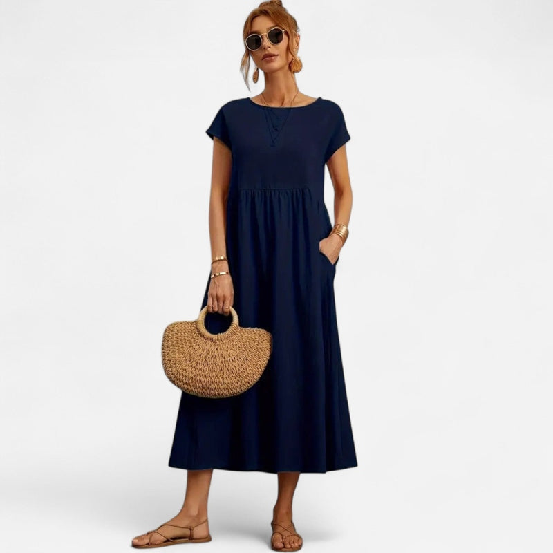 Québec Élégance Dress Liana | Robe Poche Flatteuse - Élégance et Confort au Quotidien